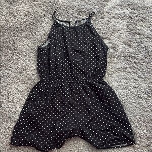 Old Navy Black Romper with White Dots